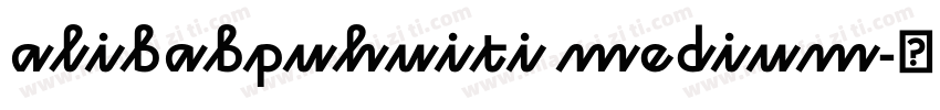 alibabpuhuiti medium字体转换